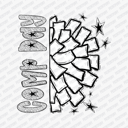 Comp Day Cheer Dotted DTF transfer - PrintPony™