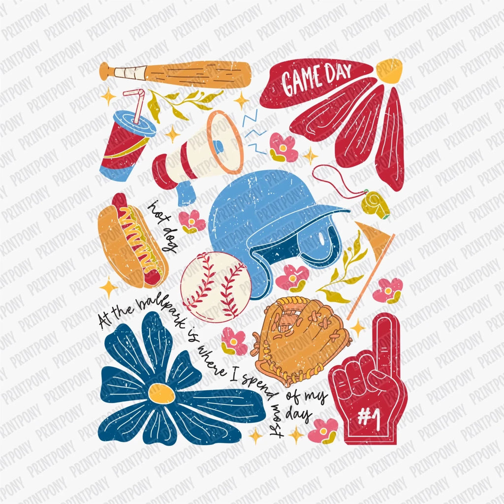 Coquette Baseball Game Day DTF Transfer - PrintPony
