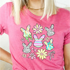 Coquette Bunnies and Floral Easter DTF Transfer - PrintPony