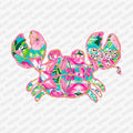 Coquette Floral Crab DTF Transfer - PrintPony