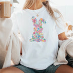Coquette Floral Easter Bunny DTF Transfer - PrintPony