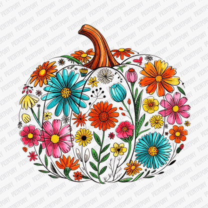 Coquette Floral Pumpkin - DTF Transfer - PrintPony™