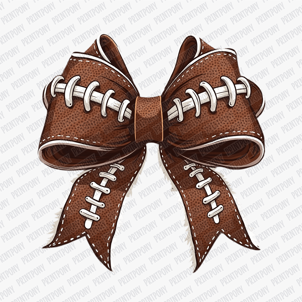 Coquette Football Ribbon DTF Transfer - PrintPony™