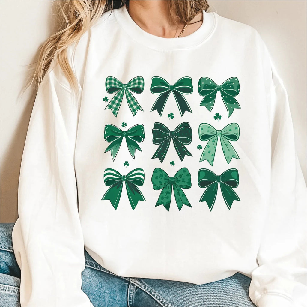 Coquette Green Bows DTF Transfer - PrintPony