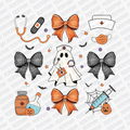 Coquette Halloween Nurse DTF Transfer - PrintPony