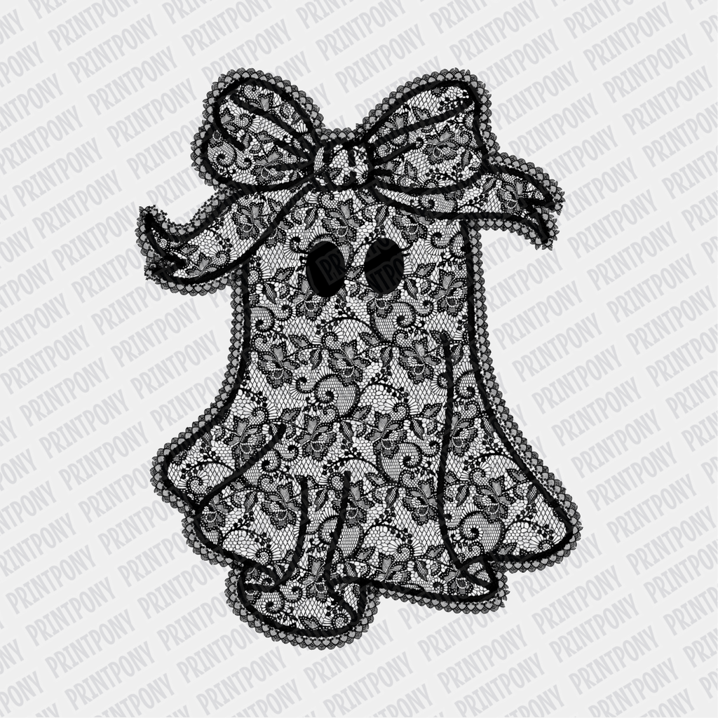 Coquette Lacey Ghost DTF Transfer - PrintPony