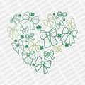 Coquette Lucky Shamrocks, and Bows DTF Transfer - PrintPony