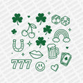 Coquette Lucky Shamrocks, and Charms DTF Transfer - PrintPony