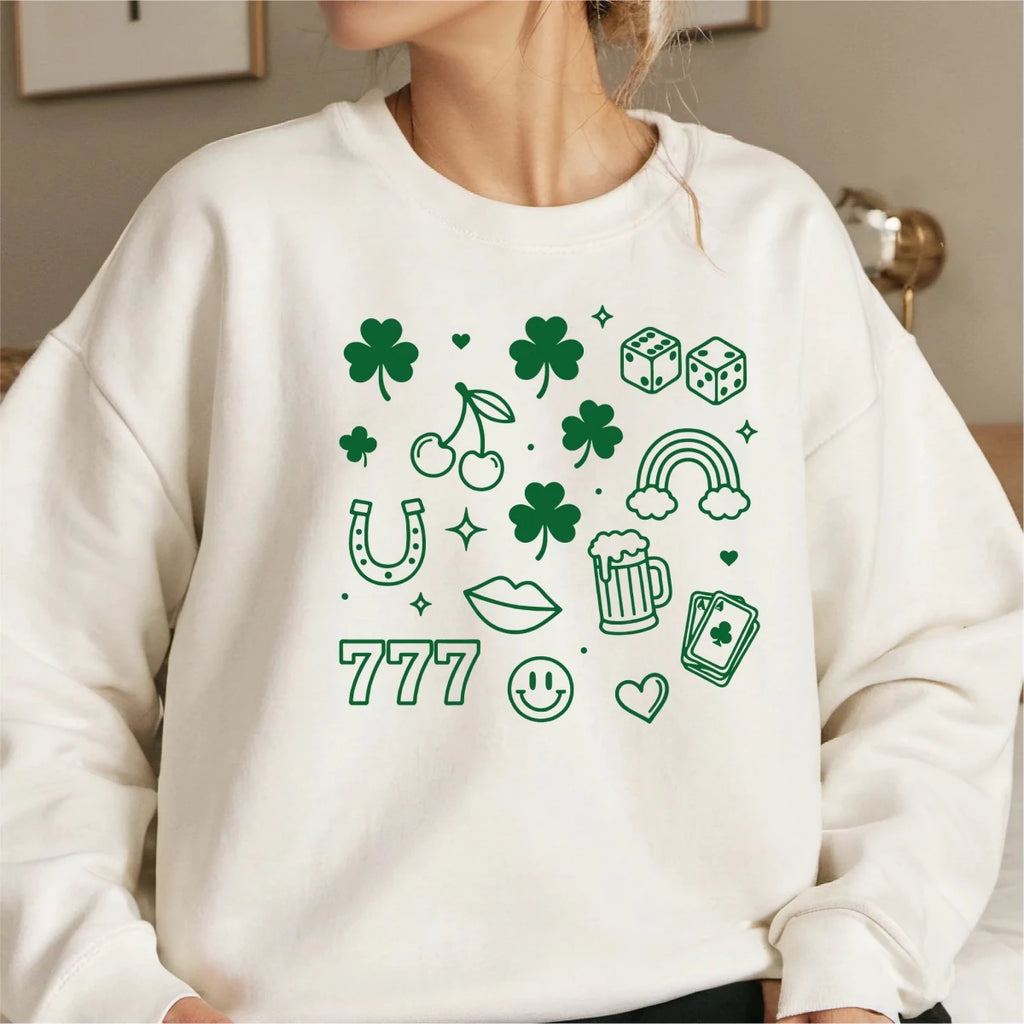 Coquette Lucky Shamrocks, and Charms DTF Transfer - PrintPony