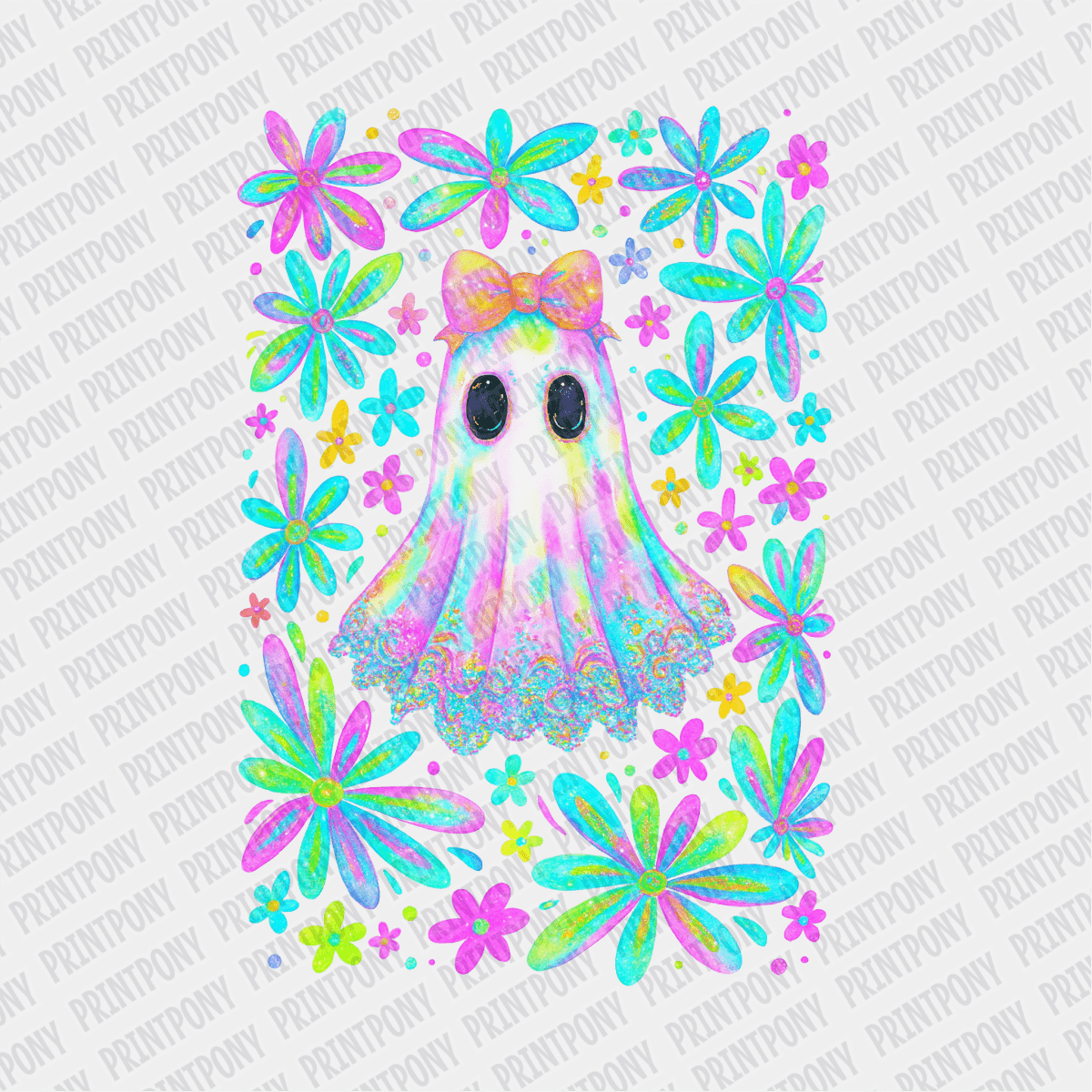 Coquette Neon Ghost DTF Transfer - PrintPony™
