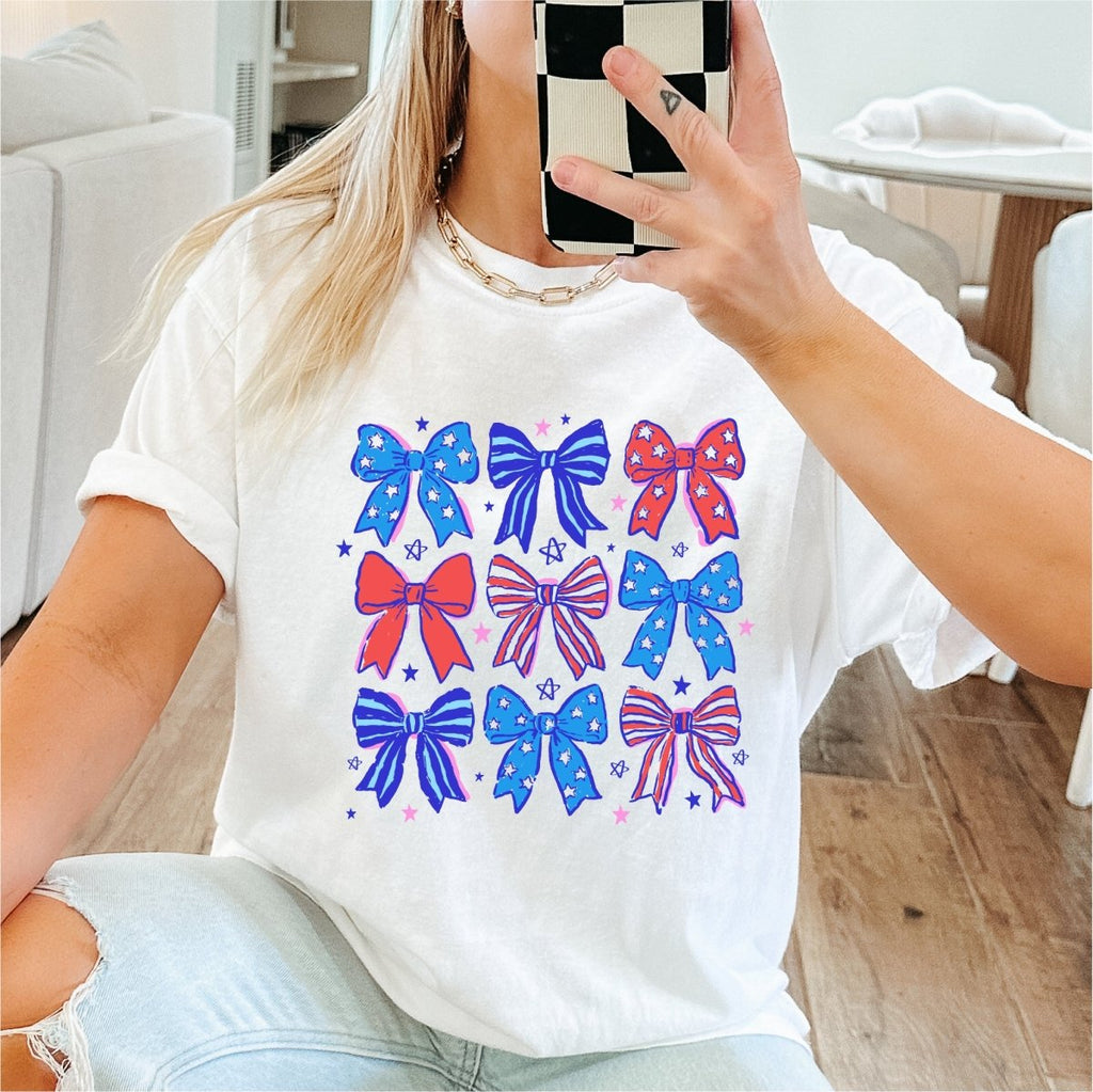 Coquette Patriotic Ribbons DTF transfer - PrintPony