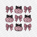 Coquette Pink Leopard Print Bows and Pumpkins DTF Transfer - PrintPony