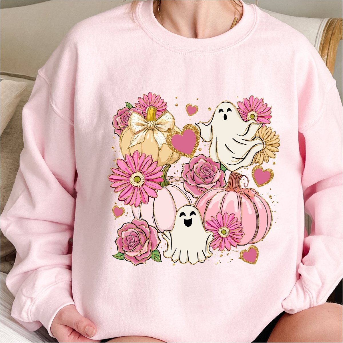 Coquette Pink Pumpkins and Ghosts - DTF Transfer - PrintPony™