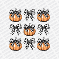 Coquette Plaid Bows and Pumpkins DTF Transfer - PrintPony