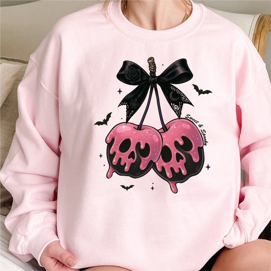 Coquette Ribbon and Skulls Halloween DTF Transfer - PrintPony™