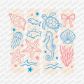 Coquette Sea Life DTF transfer - PrintPony
