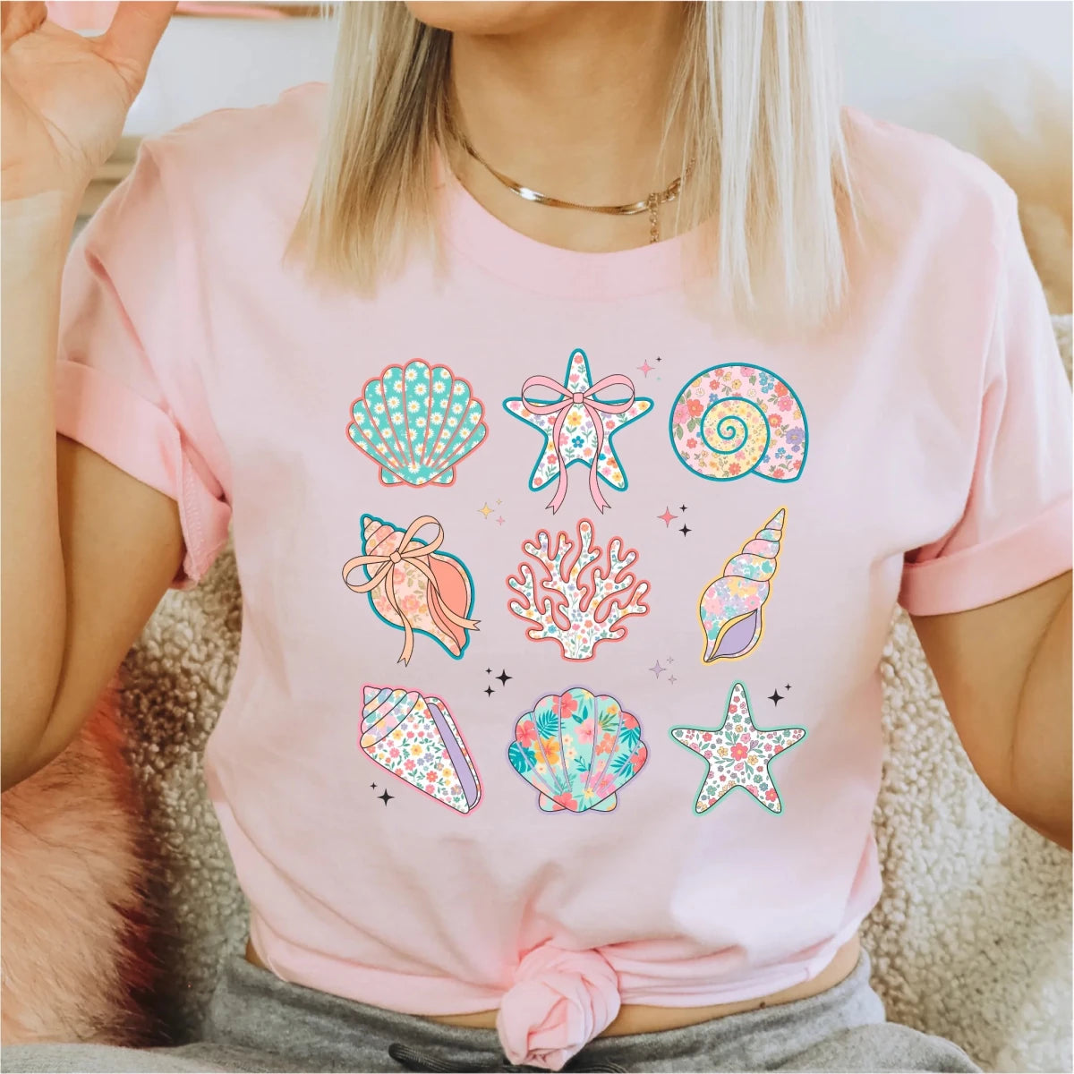 Coquette Sea Shells DTF Transfer - PrintPony
