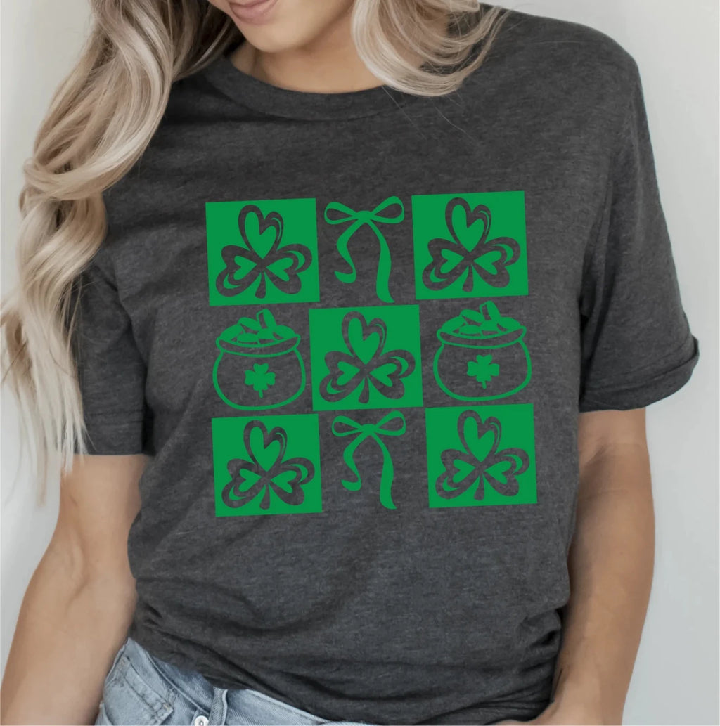 Coquette Shamrocks, and Bows DTF Transfer - PrintPony
