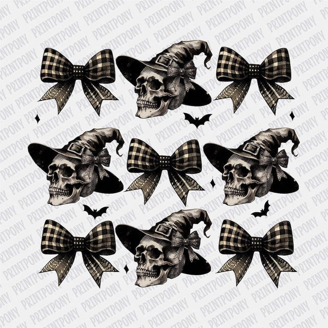 Coquette Skulls DTF transfer - Print Pony™