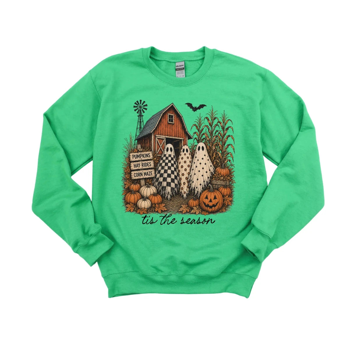 Cottage Core Fall Ghost Design - DTF Transfer - PrintPony