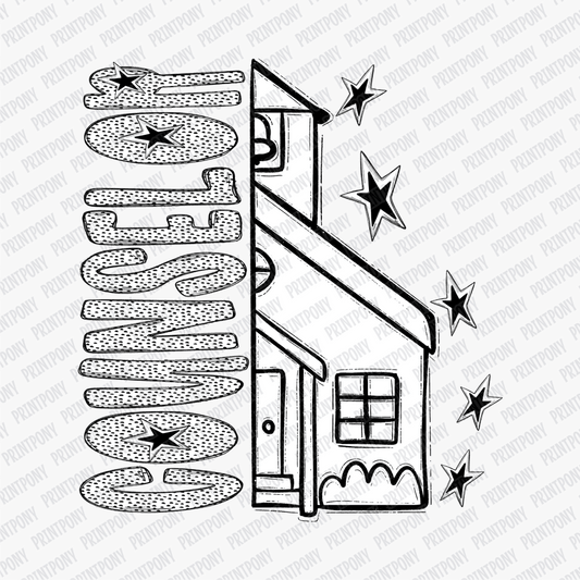 Counselor Dotted DTF transfer - PrintPony™