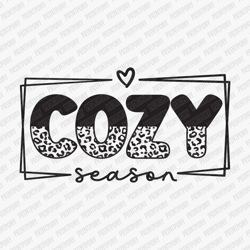 Cozy Season Leopard Print - DTF Transfer - PrintPony™