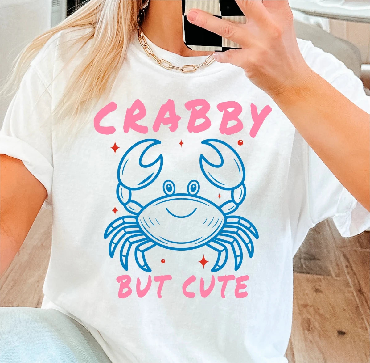 Crabby but Cute DTF transfer - PrintPony
