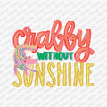 Crabby Without Sunshine DTF transfer - PrintPony