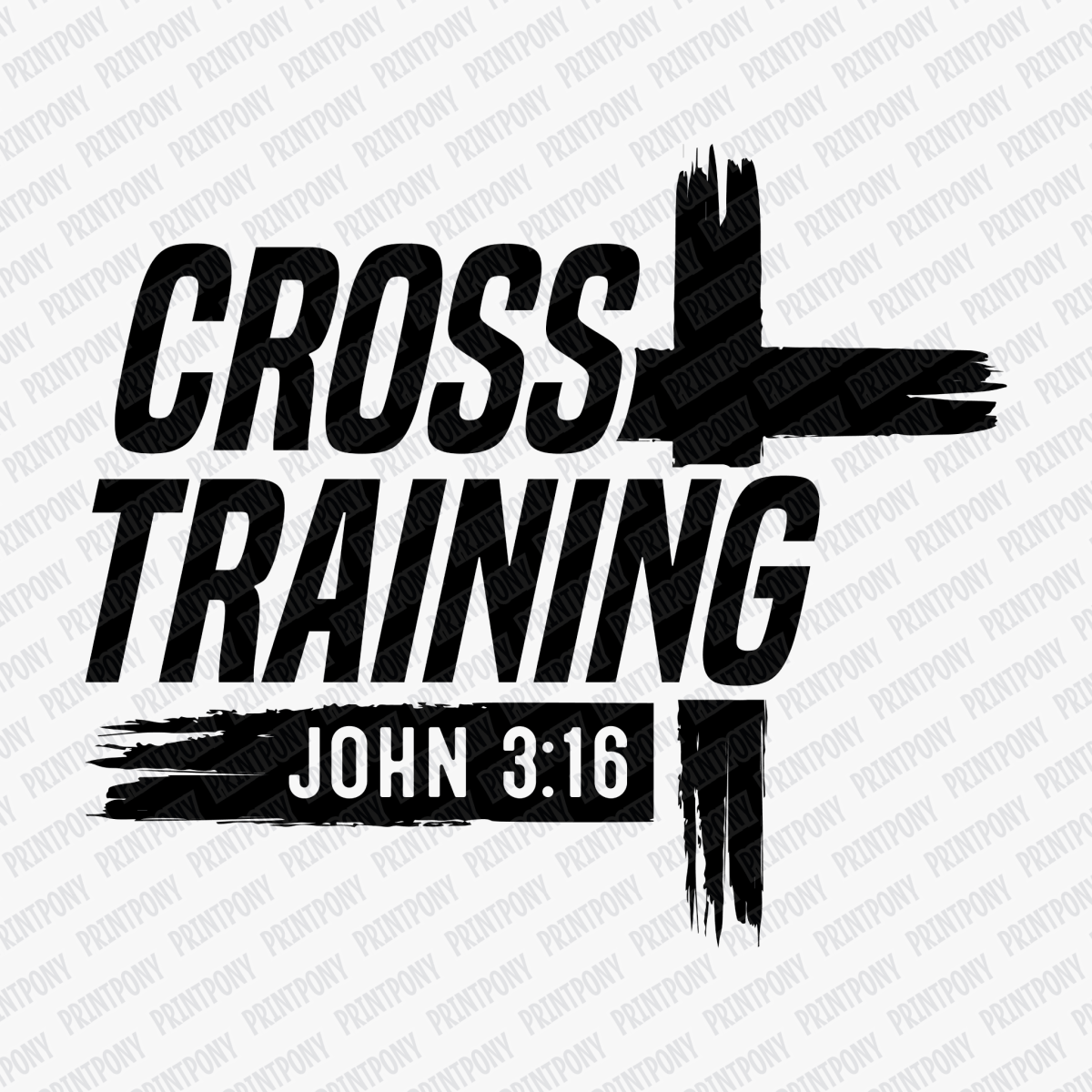Cross Training John 3:16 - PrintPony