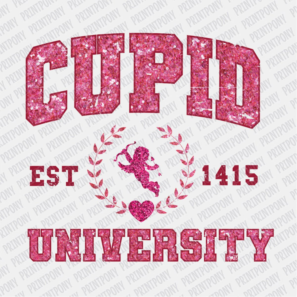 Cupid University (Distressed) DTF Transfer - Print Pony‚Ñ¢