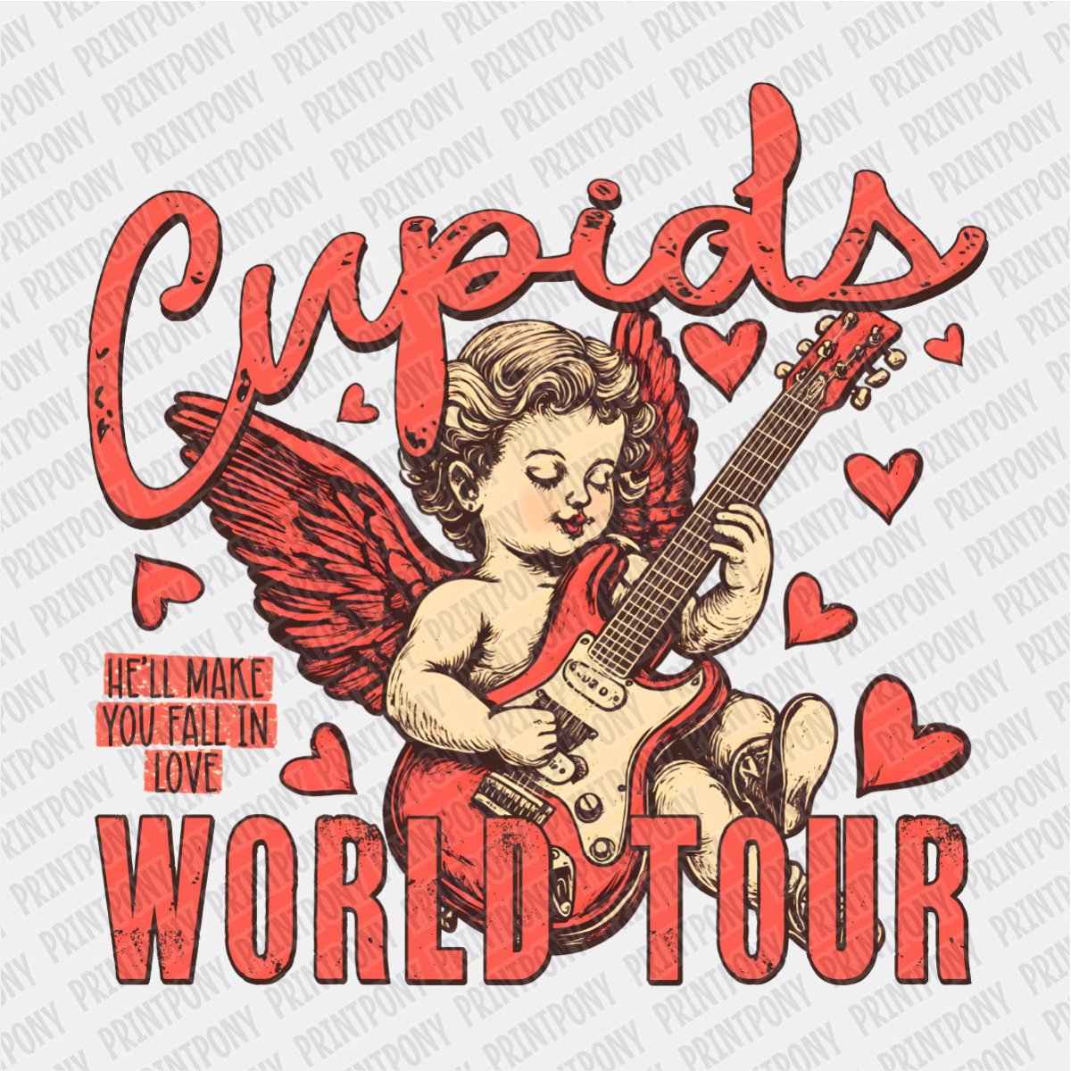 Cupid's World Tour DTF Transfer - Print Pony‚Ñ¢