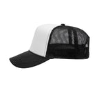 Custom Printed Foam OTTO Trucker Cap - Black/white - PrintPony