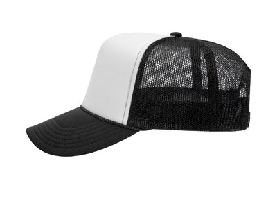 Custom Printed Foam OTTO Trucker Cap - Black/white - Print Pony™