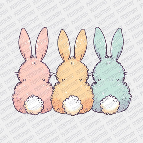 Cute Easter Bunnies DTF Transfer - Print Pony™