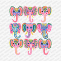 Cute Elephant Collage DTF transfer - PrintPony