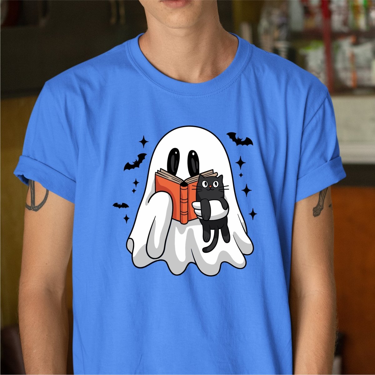 Cute Ghost and Kitty DTF Transfer - PrintPony™