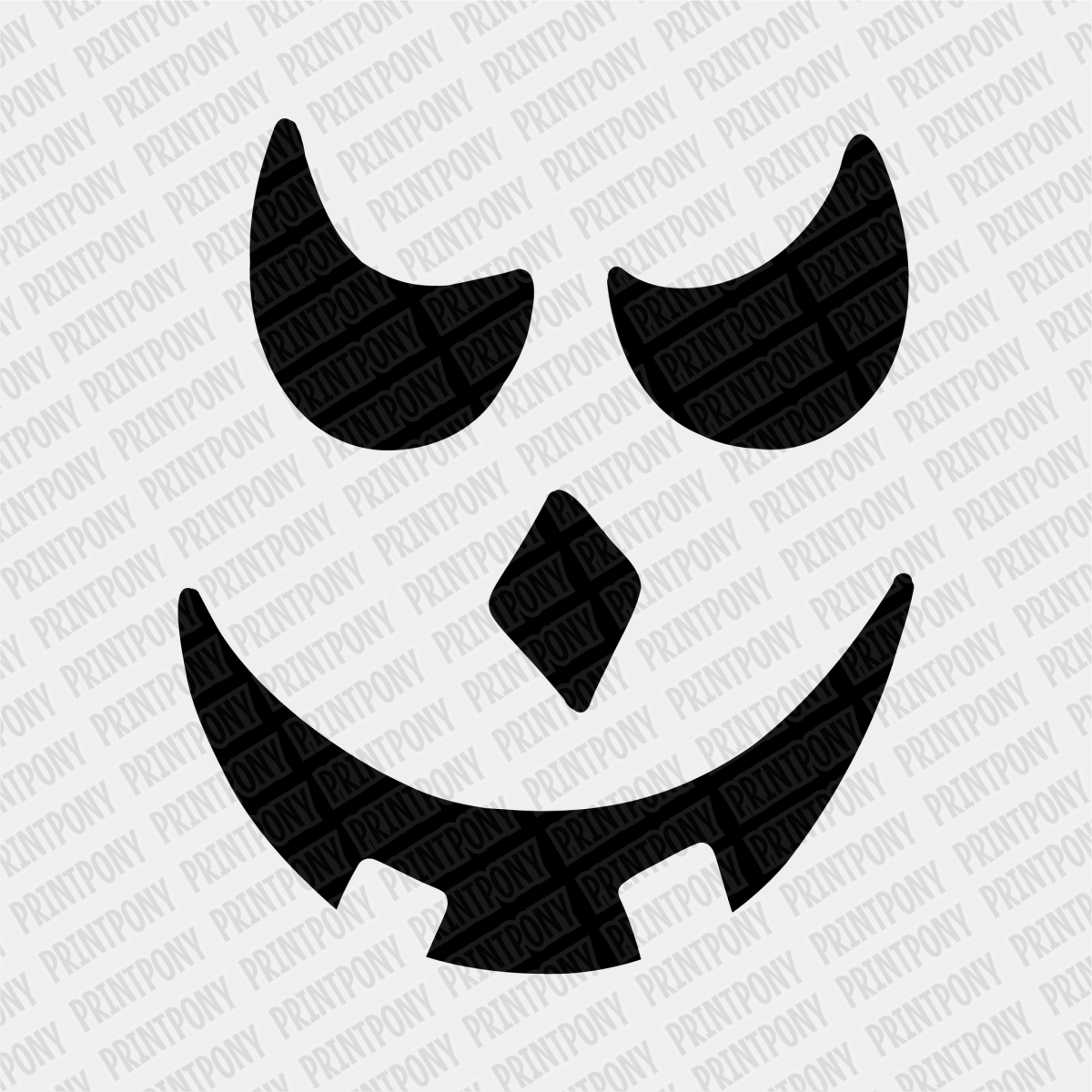 Cute Monster Face Halloween DTF Transfer - PrintPony