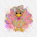 Cute Neon Pink Turkey - DTF Transfer - PrintPony™