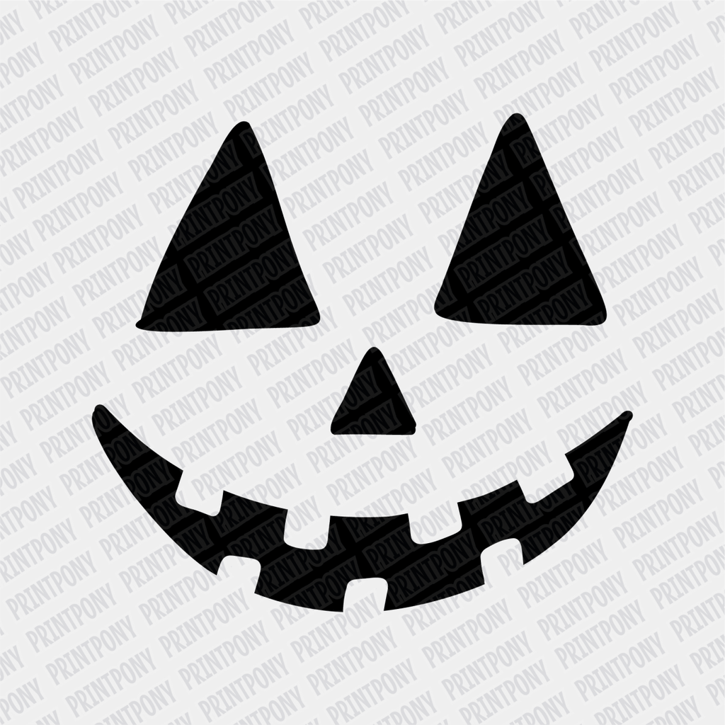 Cute Pumpkin Face Halloween DTF Transfer - PrintPony