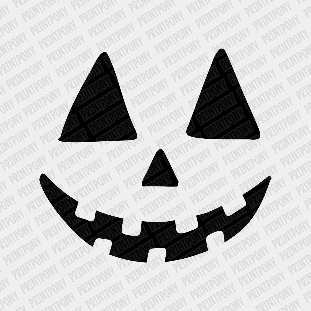Cute Pumpkin Face Halloween DTF Transfer - PrintPony
