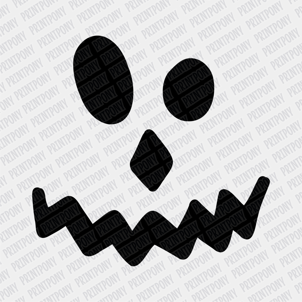 Cute Scarecrow Face Halloween DTF Transfer - PrintPony