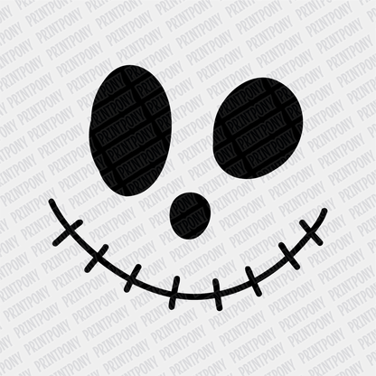 Cute Skeleton Face DTF Transfer - PrintPony™