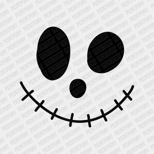 Cute Skeleton Face DTF Transfer - PrintPony™