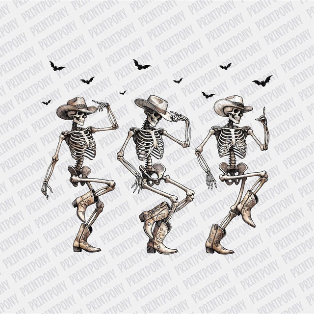 Dancing Skeletons DTF transfer - Print Pony™