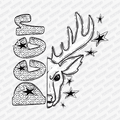Deer Mascot Dotted Design DTF Transfer - PrintPony