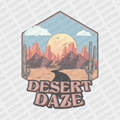 Desert Blaze Western DTF Transfer - PrintPony