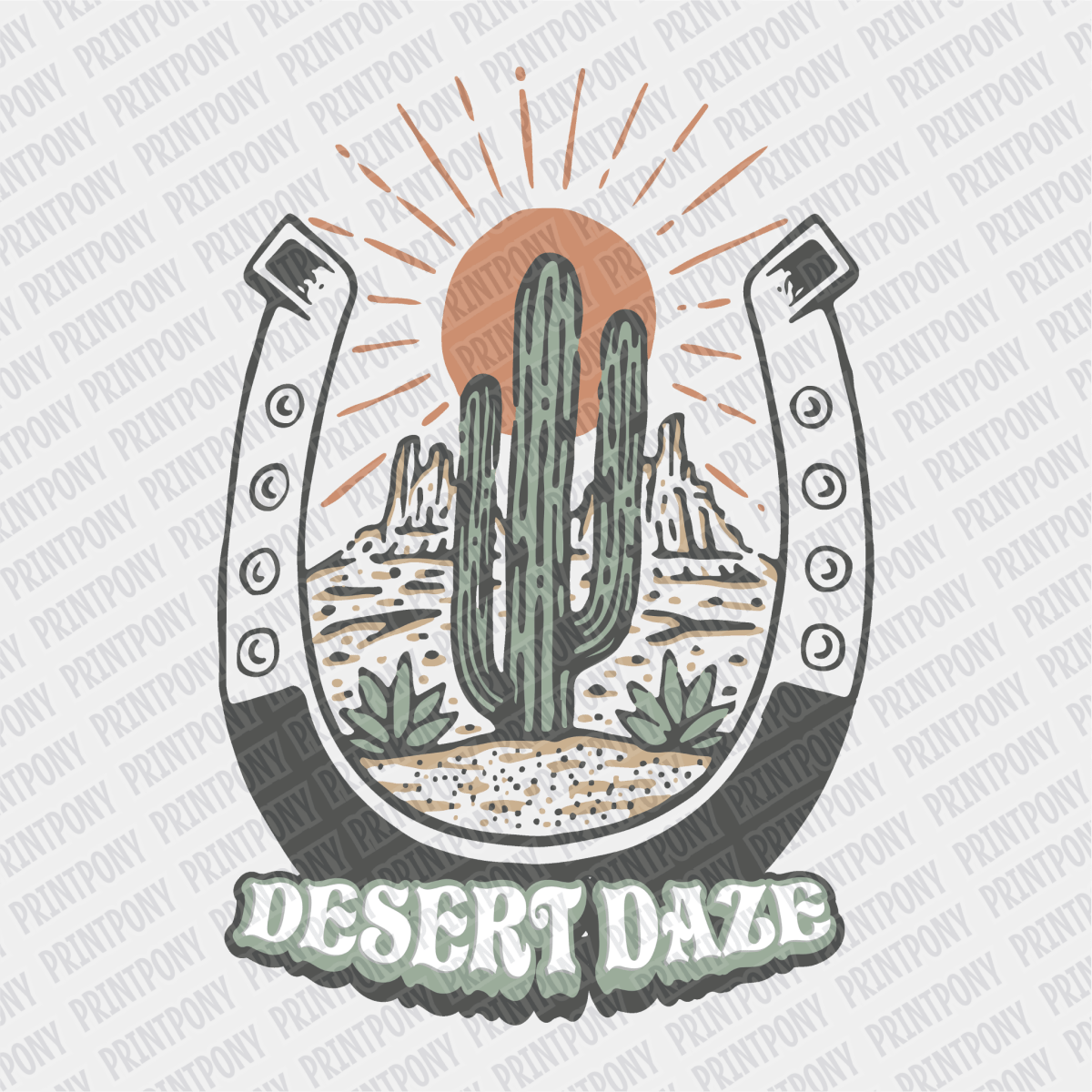 Desert Daze DTF Transfer - PrintPony