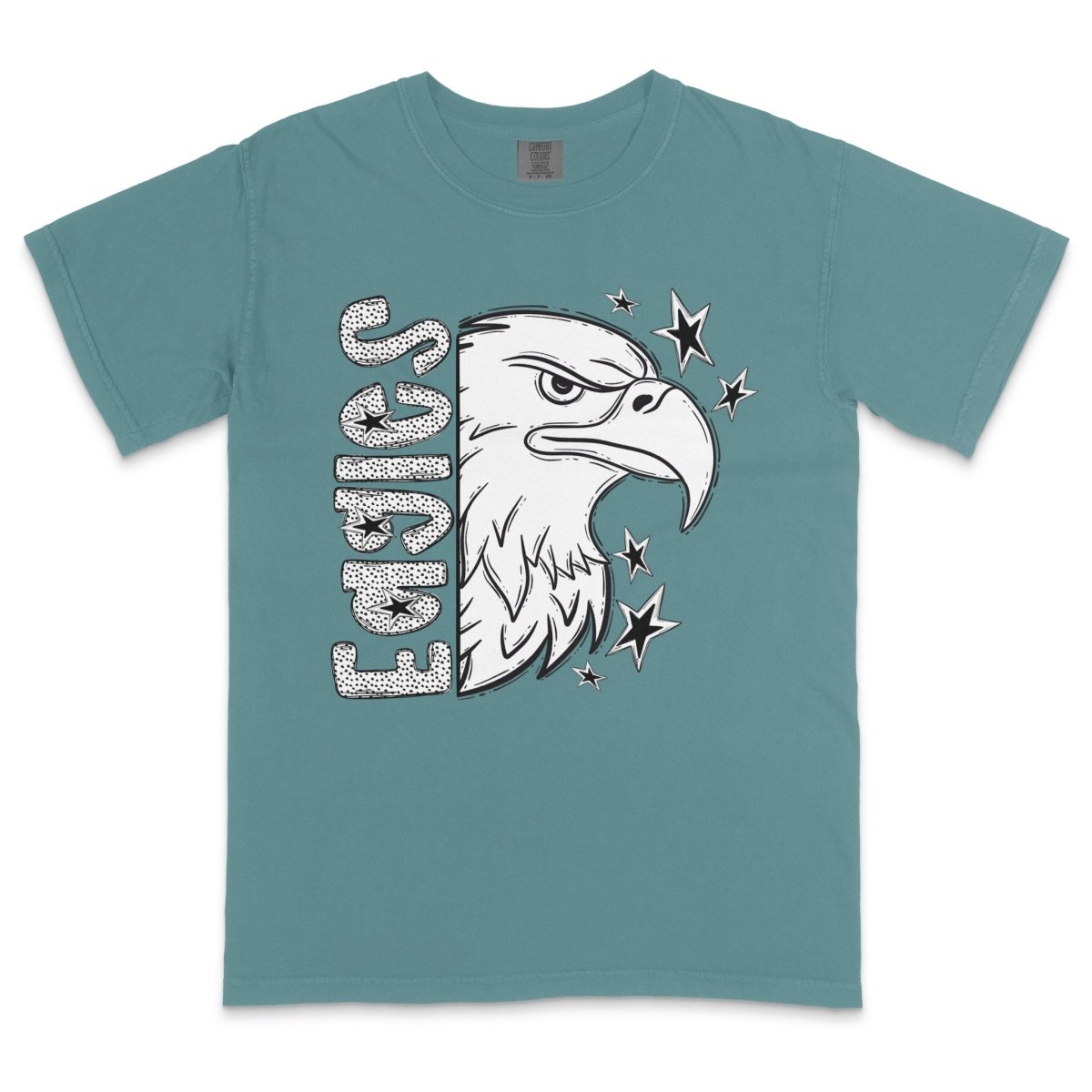 Eagles Mascot Dotted Design DTF Transfer - PrintPony™