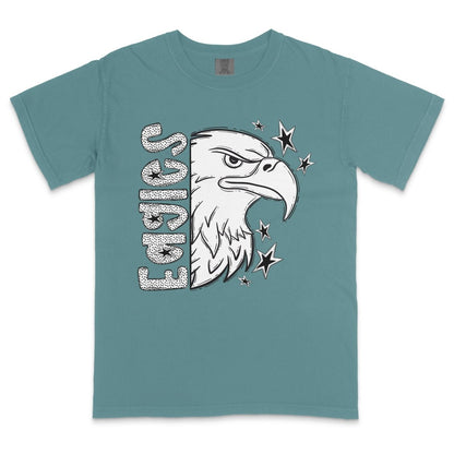 Eagles Mascot Dotted Design DTF Transfer - PrintPony™