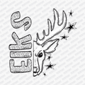 Elks Mascot Dotted Design DTF Transfer - PrintPony